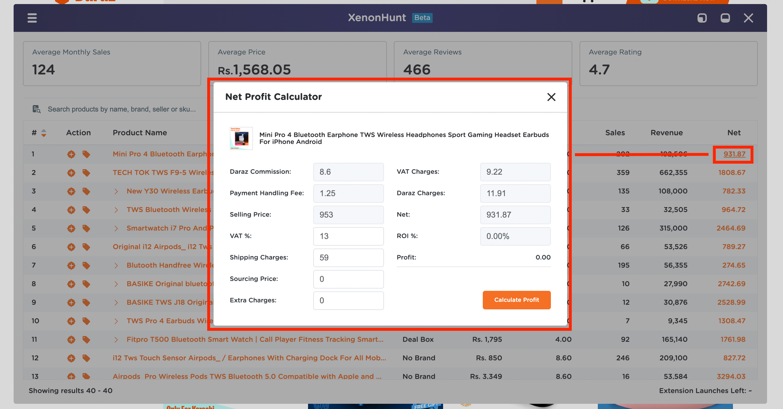 Net Profit Calculator